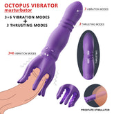 Masturbador masculino, vibrador de pene, juguete sexual, 10 vibraciones, 3 modos de empuje, entrenamiento de 360°, envuelto